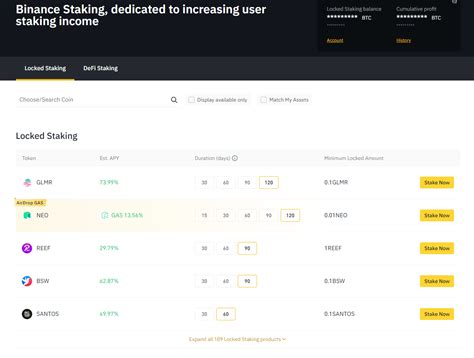binance staking rewards
